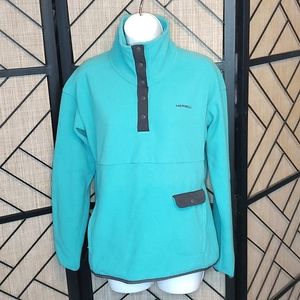 Merrell Blue Fleece Sweatshirt Top | Size M
